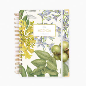 Agenda anillada verde